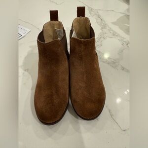 Dark Brown Suede Ankle Boots